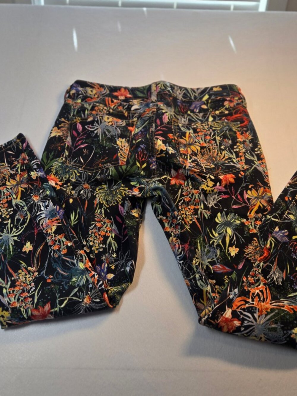 Pilcro and the Letterpress Anthropologie Floral Print Skinny Jeans Women's - Picture 5 of 7